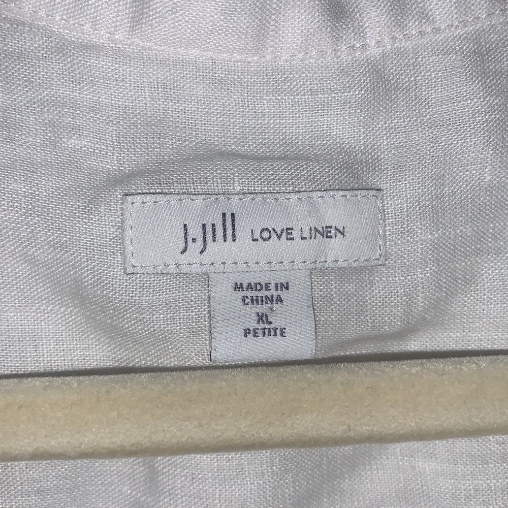 J. Jill Love Linen Peplum high low sleeveless tunic - Picture 6 of 10